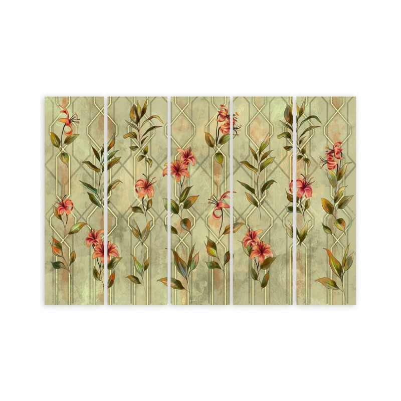 Leinwandbild modern - Lilia gelbe Blume | Feeby