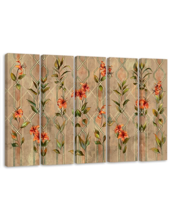 Bild auf Leinwand - Lilia gelbe Blume | Feeby