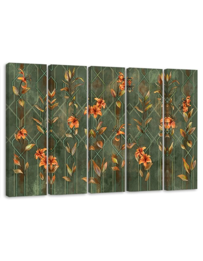 Bild auf Leinwand - Lilia gelbe Blume | Feeby