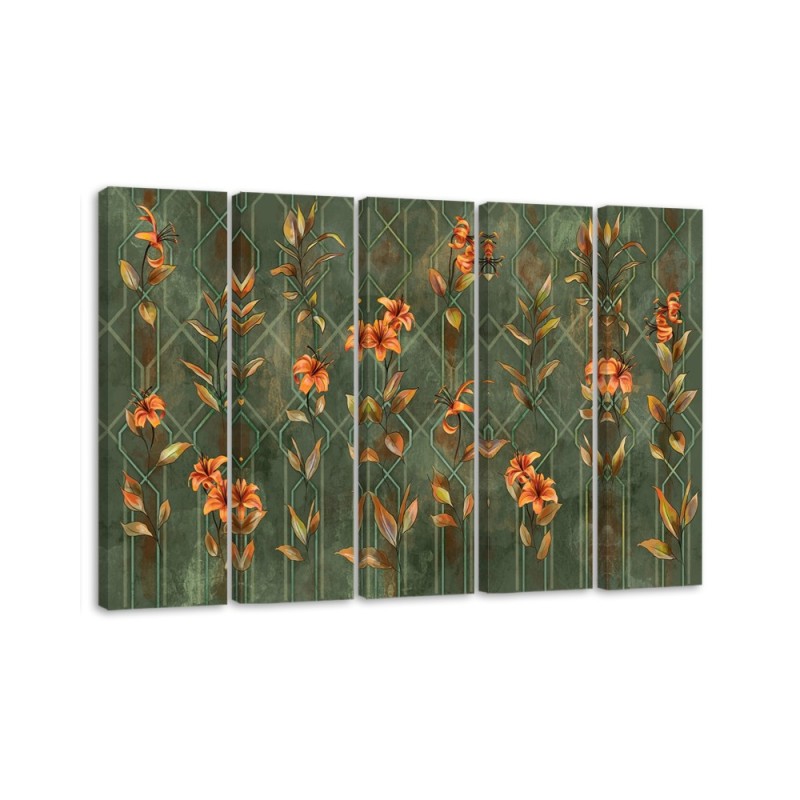 Bild auf Leinwand - Lilia gelbe Blume | Feeby