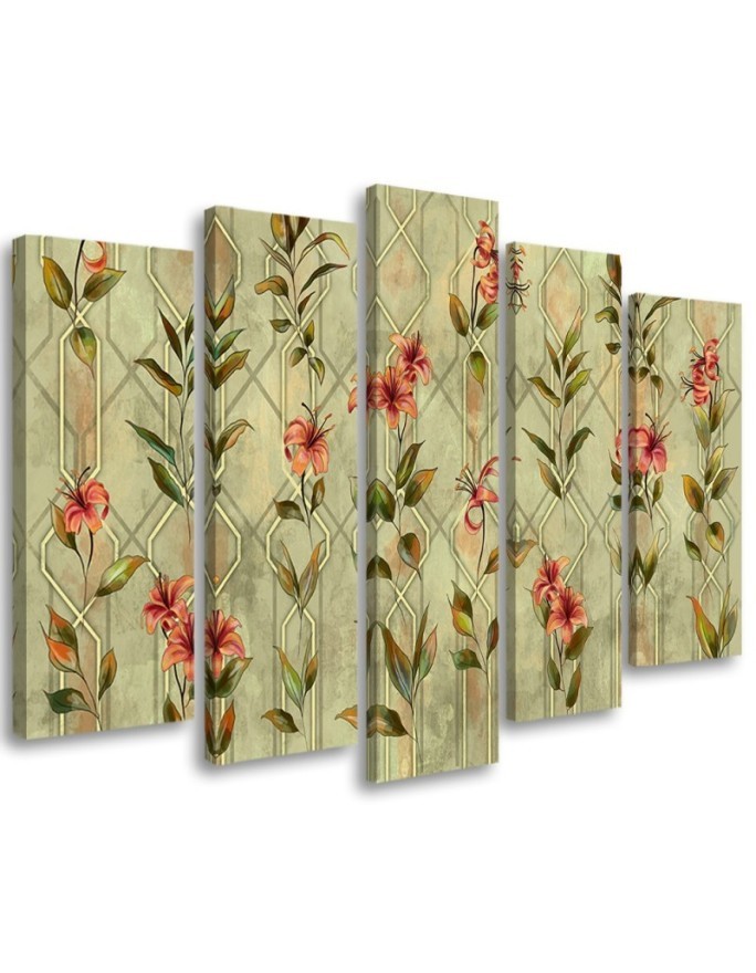 Modernes Wandbild - Lilia gelbe Blume | Feeby