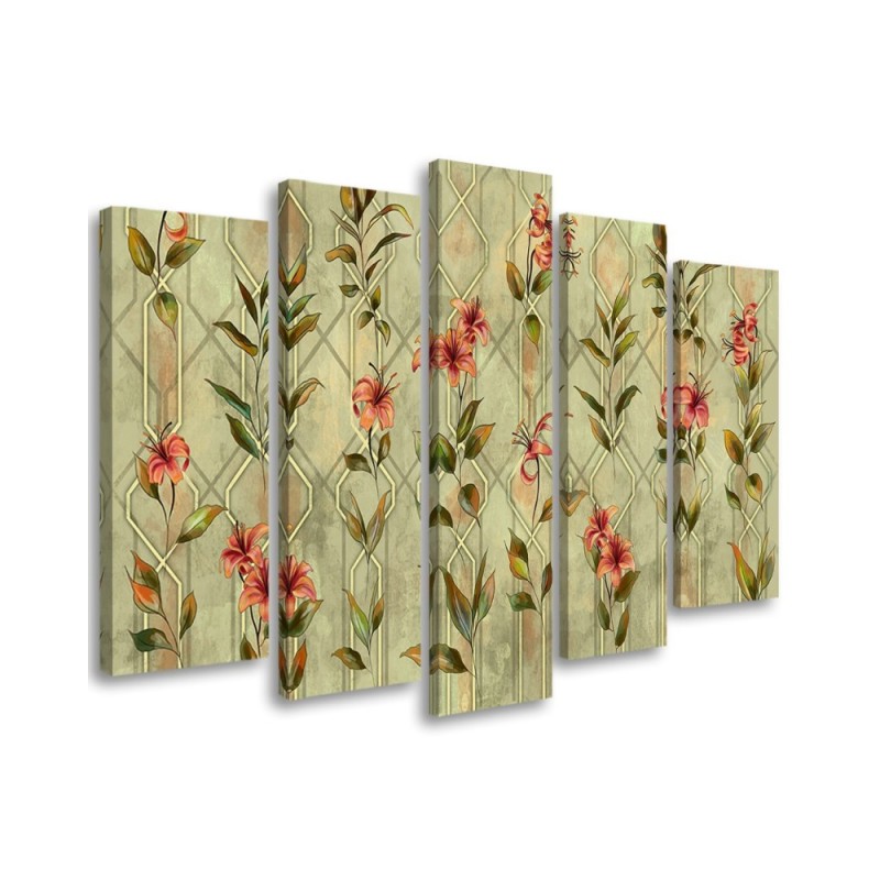 Modernes Wandbild - Lilia gelbe Blume | Feeby