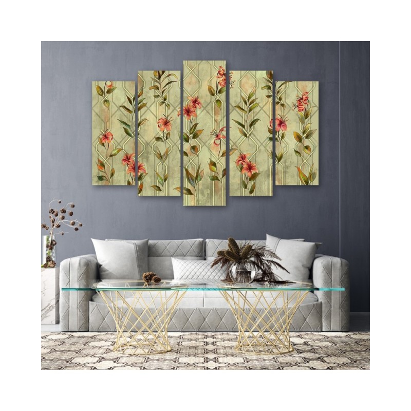 Modernes Wandbild - Lilia gelbe Blume | Feeby