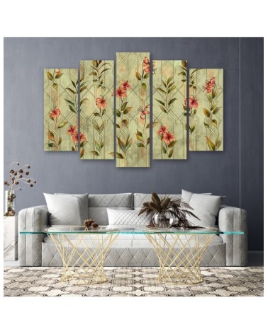 Modernes Wandbild - Lilia gelbe Blume | Feeby