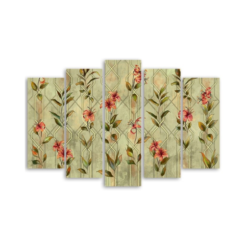 Modernes Wandbild - Lilia gelbe Blume | Feeby