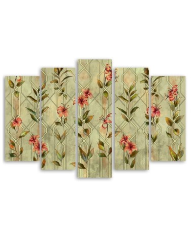 Modernes Wandbild - Lilia gelbe Blume | Feeby