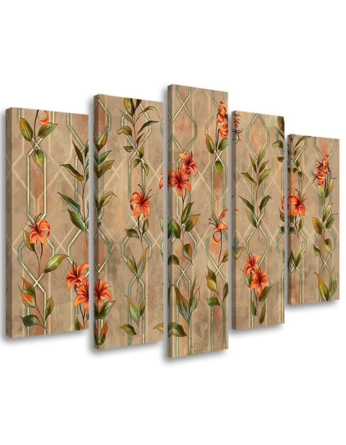 Wandbild für Wohnzimmer - Lilia gelbe Blume | Feeby