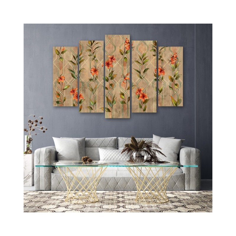 Wandbild für Wohnzimmer - Lilia gelbe Blume | Feeby