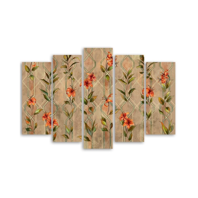 Wandbild für Wohnzimmer - Lilia gelbe Blume | Feeby