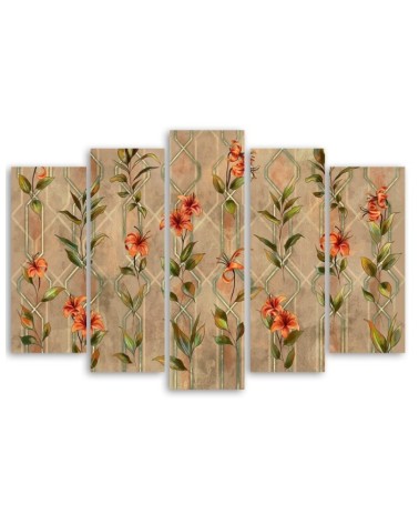 Wandbild für Wohnzimmer - Lilia gelbe Blume | Feeby