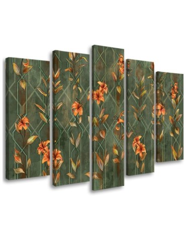 3-part picture for bedroom - Lily yellow flower | FEEBY
