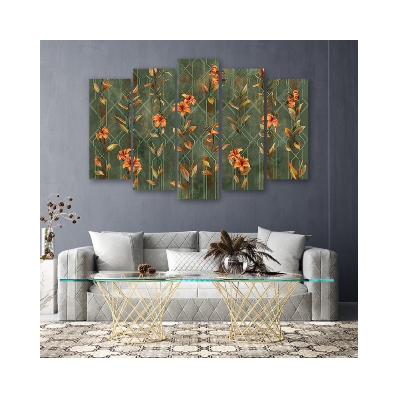 Leinwandbild - Lilia gelbe Blume | Feeby