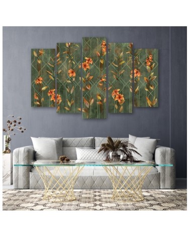 Leinwandbild - Lilia gelbe Blume | Feeby