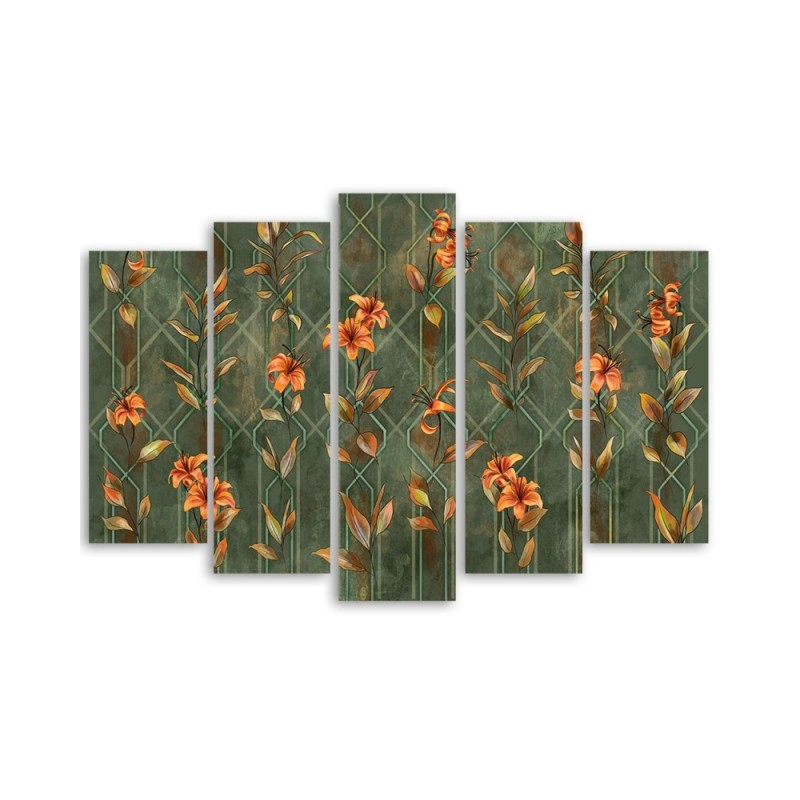 Leinwandbild - Lilia gelbe Blume | Feeby