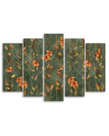 Leinwandbild - Lilia gelbe Blume | Feeby