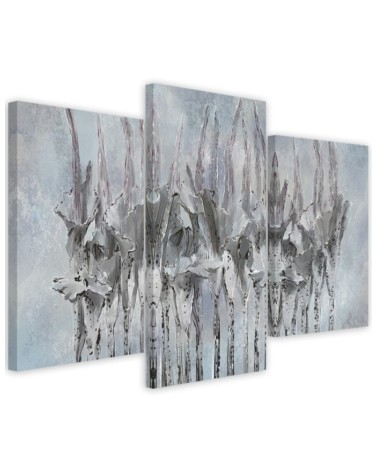 Plants flowers Wildflower - 3 piece Canvas painting for living room | FEEBY