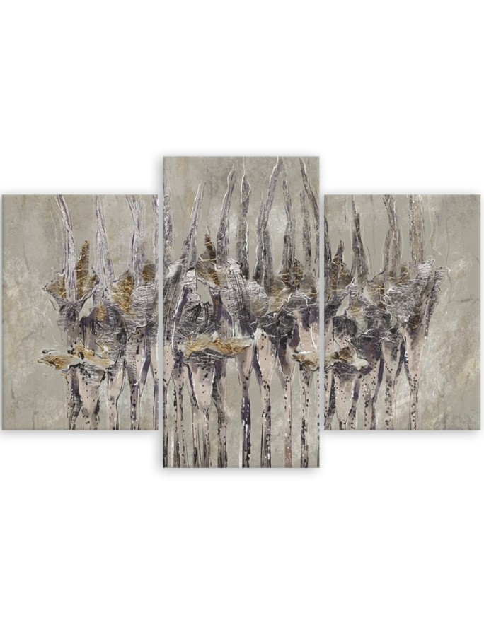 Plants flowers Wildflower - 3 part painting for living room | FEEBY