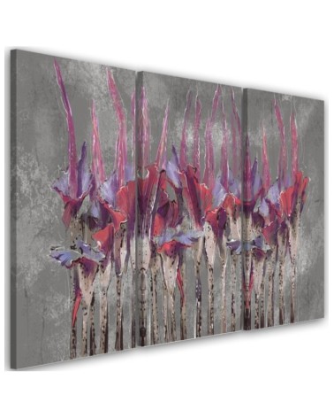 Plants Wildflowers - Modern 3 part painting | FEEBY