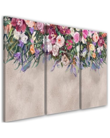 Canvas painting - Bouquets of falling flowers | FEEBY