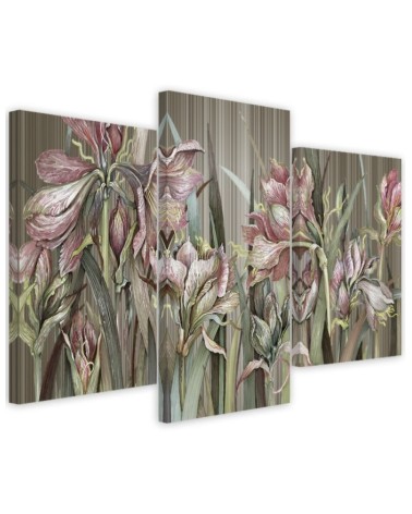 Canvas print for bedroom - Iris flowers | FEEBY