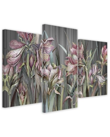 Canvas print for bedroom - Irises flowers | FEEBY