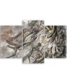 3-part Canvas painting for bedroom - Queen of the night flower | FEEBY