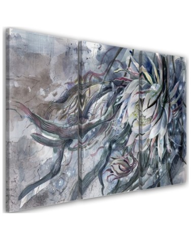 Flower of the queen of the night - Canvas print for the living room 3-part | FEEBY