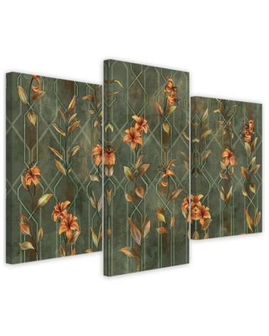 3 piece Room decoration - Lily yellow flower | FEEBY