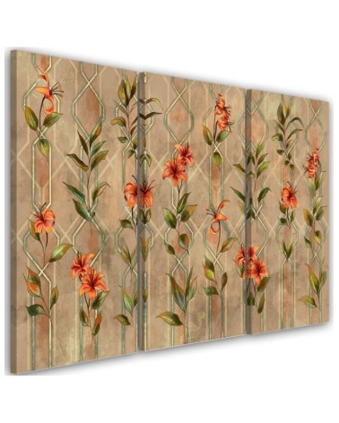 Yellow flower lily - Canvas painting | FEEBY