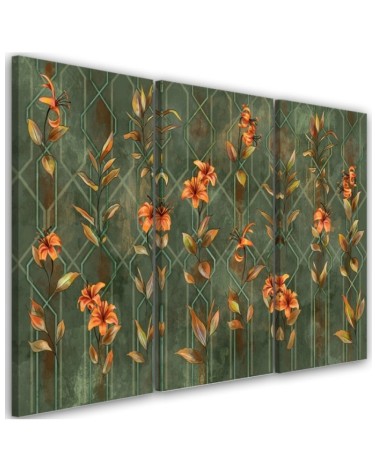 Lily yellow flower - Canvas painting | FEEBY