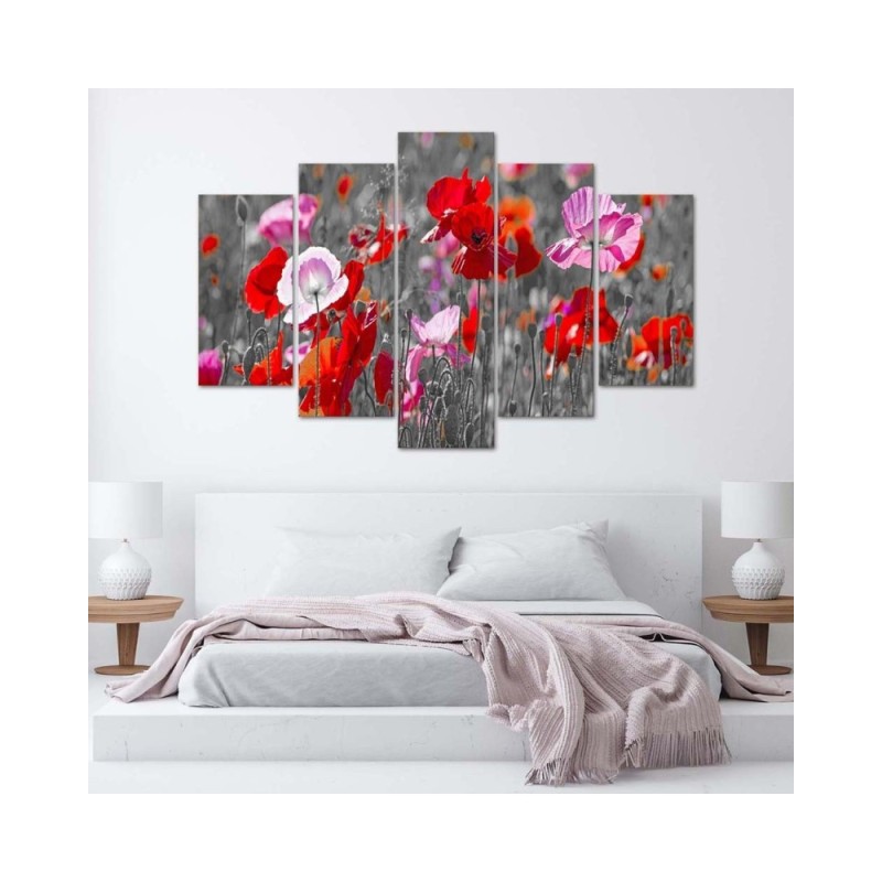 Leinwandbild modern - Roter Klatschmohn | Feeby