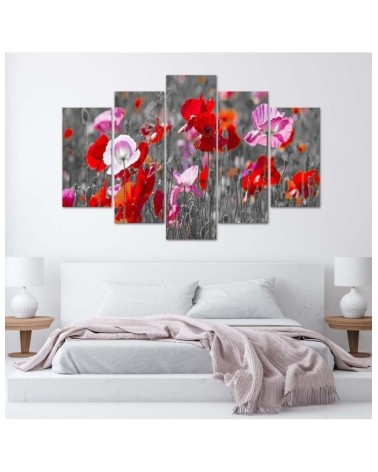 Leinwandbild modern - Roter Klatschmohn | Feeby