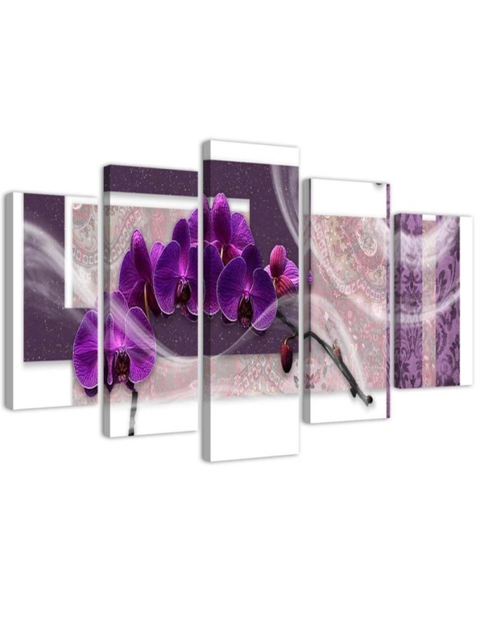 Leinwandbild - Veilchenorchidee | Feeby