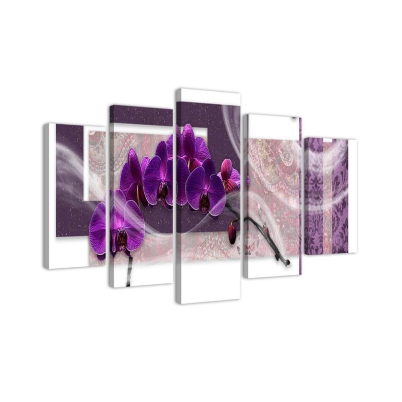 Leinwandbild - Veilchenorchidee | Feeby