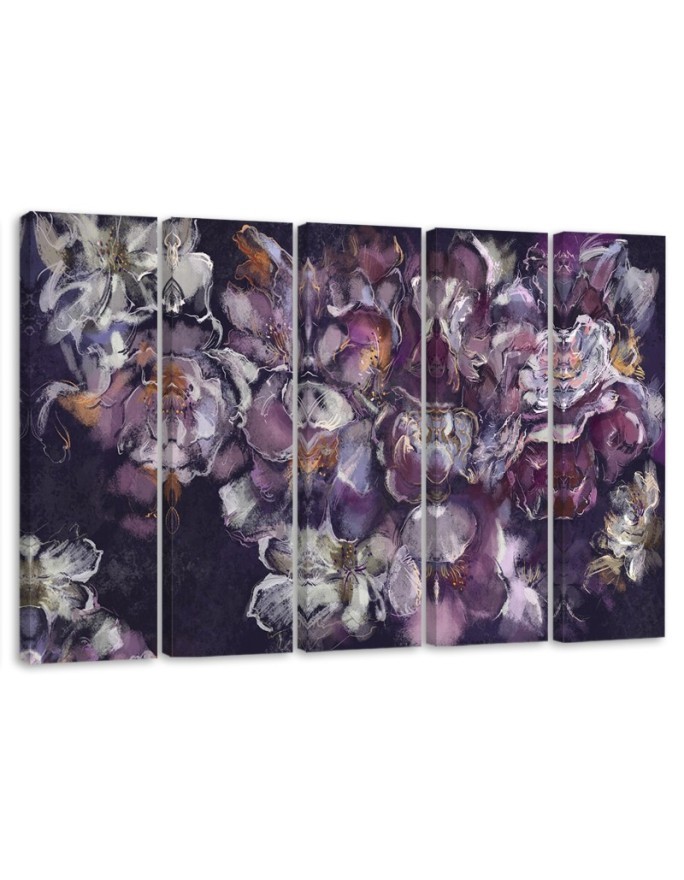 Modern Canvas painting for living room - Iris flower | FEEBY