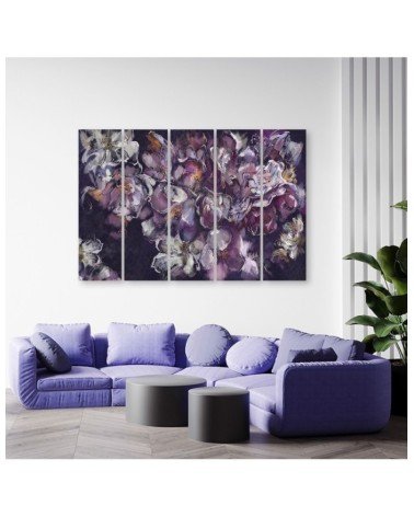 Wandbild für Wohnzimmer - Iris Blume | Feeby