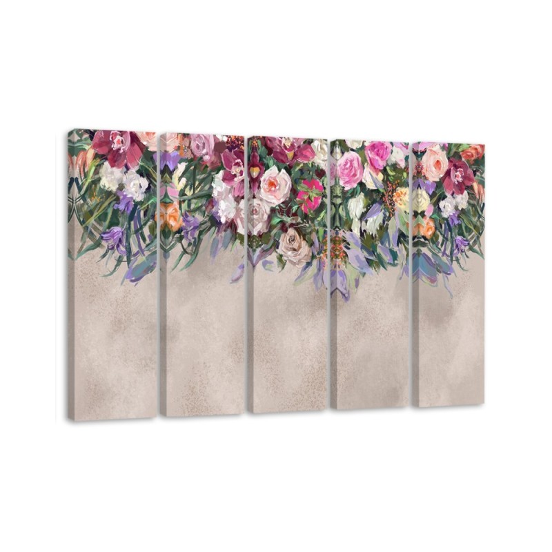 Leinwanddruck - Blumen überwachsen | Feeby