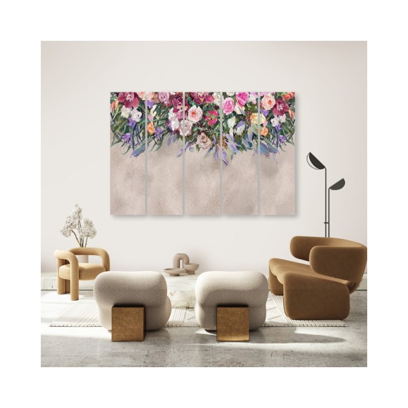 Leinwanddruck - Blumen überwachsen | Feeby