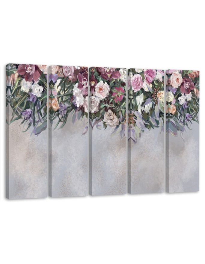 Leinwandbild - Blumen überwachsen | Feeby