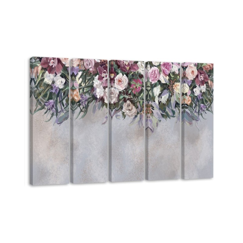 Leinwandbild - Blumen überwachsen | Feeby