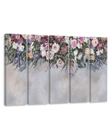 Leinwandbild - Blumen überwachsen | Feeby