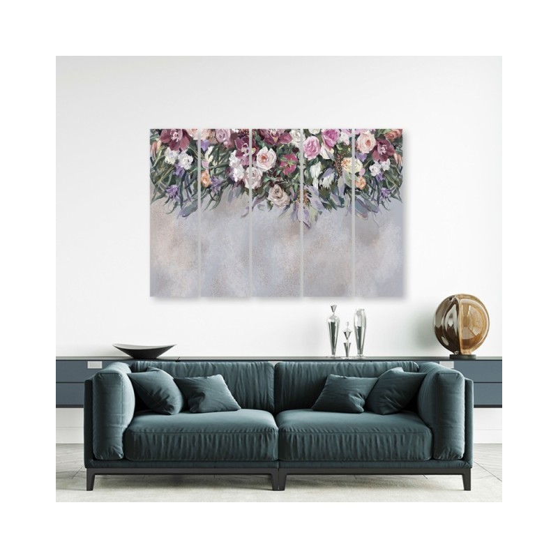 Leinwandbild - Blumen überwachsen | Feeby