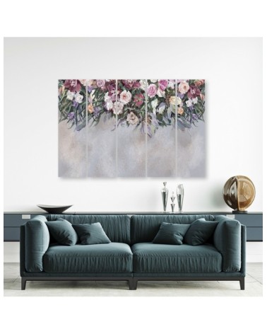 Leinwandbild - Blumen überwachsen | Feeby