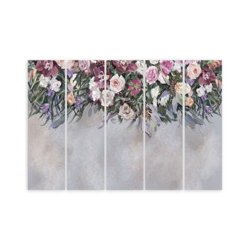 Leinwandbild - Blumen überwachsen | Feeby