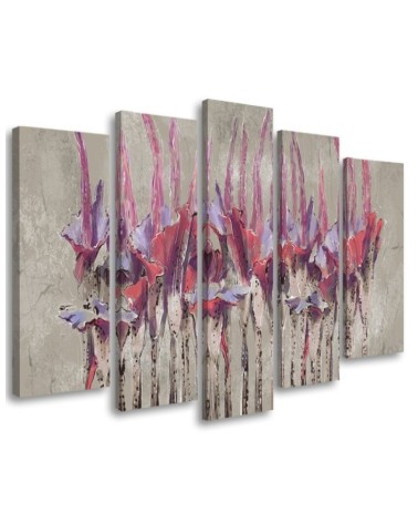 Modern canvas paintings - Painted flowers plants | FEEBY
