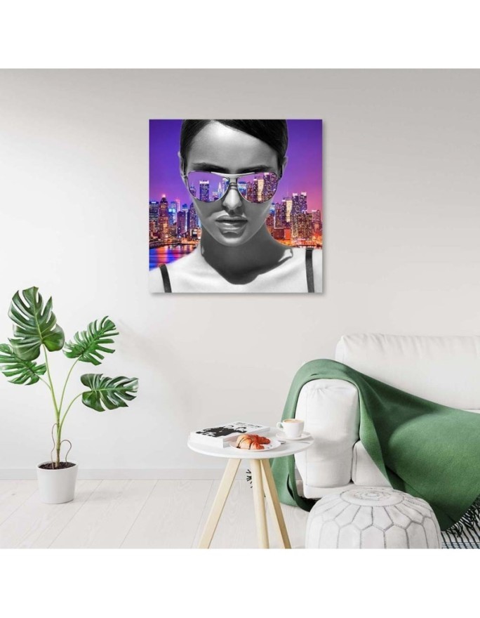 Nowoczesne obrazy na płótnie - Pop Art Kobieta w Nowym Jorku | FEEBY
