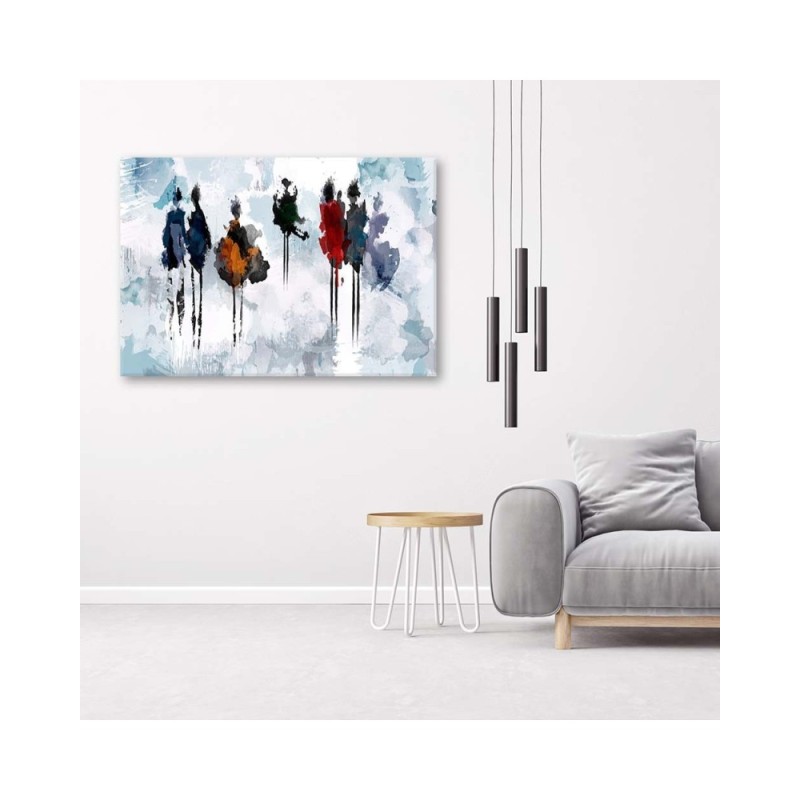 Leinwandbild - Abstrakt Frauen wie gemalt | Feeby