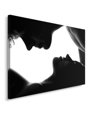 Bedroom Canvas painting - Couple kiss | FEEBY