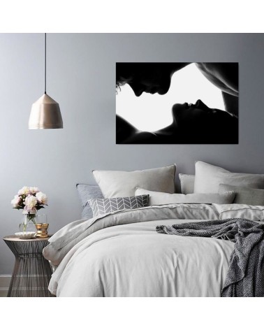 Modernes Wandbild - Küssendes Paar | Feeby
