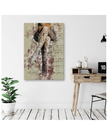 Leinwandbild - Weibliche Beine im Kabarett | Feeby